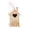 8" Heart & Fence Wood Birdhouse by Make Market®